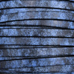 5x2 Blue Burned Flat Leather Lace.