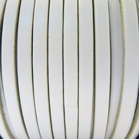 White Leather Strap 6x2 mm Ref. TCP 6