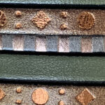 Combinación de tiras de cuero