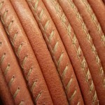 5 mm. Round Leather stitched Ref. C 5 Piel Vintage Kitty.