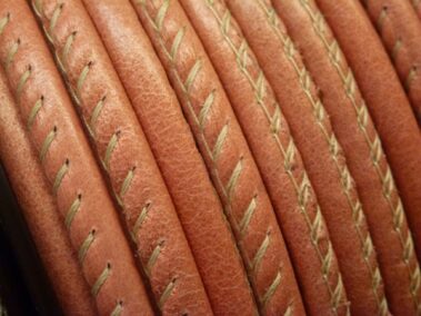 5 mm. Round Leather stitched Ref. C 5 Piel Vintage Kitty.