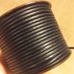 3 mm. diameter Round Leather Cord