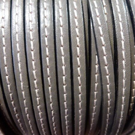 Leather Strap Stitched Ref. TCP 5x2 Stitched Gray