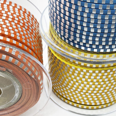 Striped Leather Strip