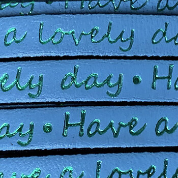 Flat Leather Cord for Bracelets