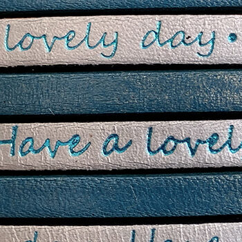 Flat Leather Cord for Bracelets