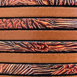 Flat Leather Lace - Print Coral and Dark Orange