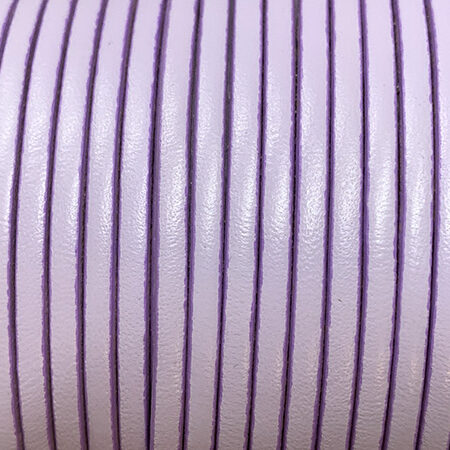 3 mm. Flat leather lace Lila Candy