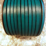 Flat leather lace Turquesa Mar