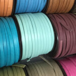 5x2 mm. Folded Leather Lace Spools
