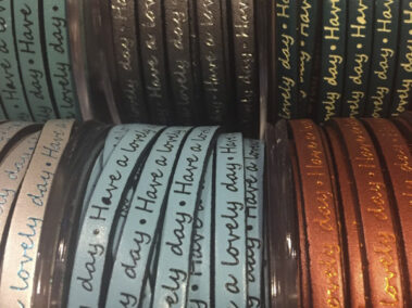 Have a Lovely Day Leather Strap