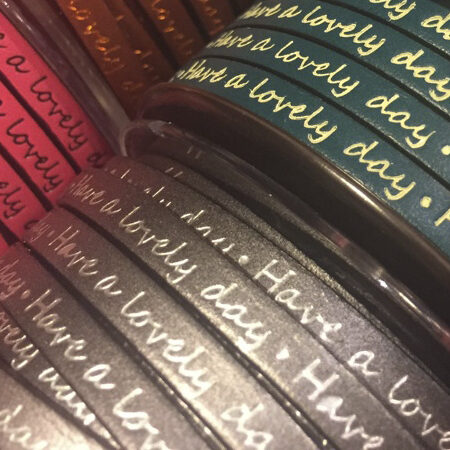 Leather lace for wishing bracelet