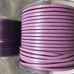 Leather strip 3x2 mm. Ref. TCP 3 Lilac