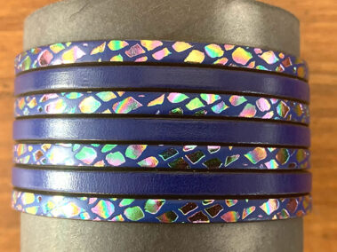 Flat Leather Lace with pattern giraffe