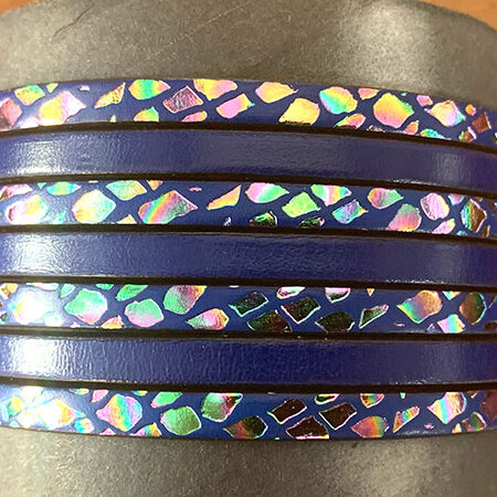 Flat Leather Lace with pattern giraffe