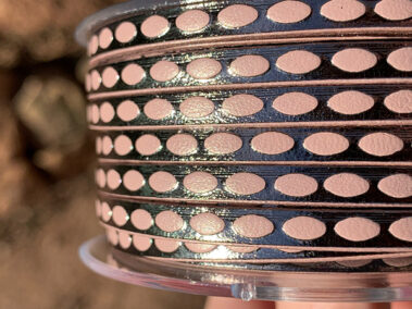 Flat Leather Lace with Ovals