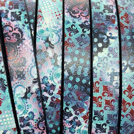 Bande de cuir imprimée