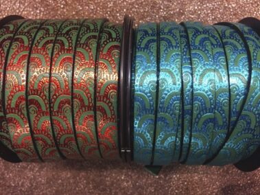 Engraved leather strap