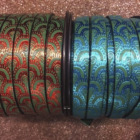 Engraved leather strap