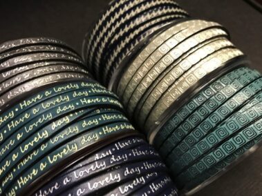 Engraved Leather Lace 6x2 mm. with "Have a lovely day"