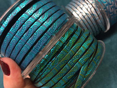 Engraved Leather Strip