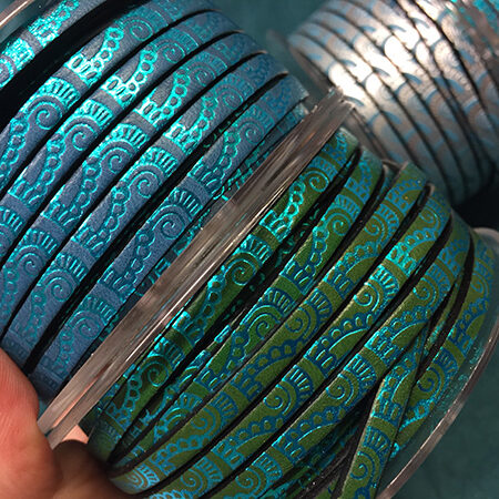 Engraved Leather Strip