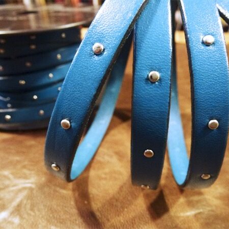 Flat Leather with Studs Ref. TCP 10