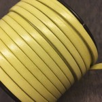 Leather strap 5x2 mm. Ref. TCP 5 Lemon Candy