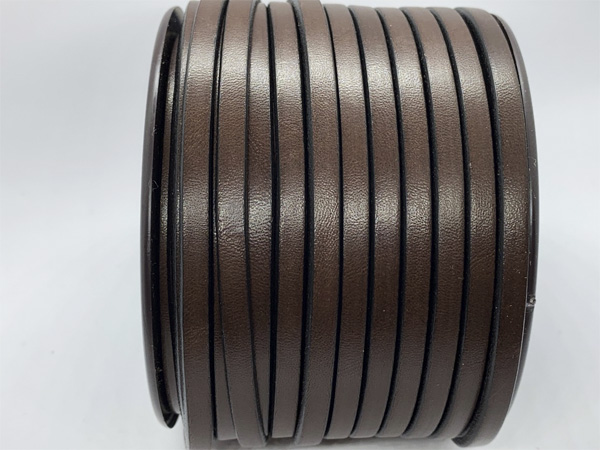 5x2 mm. Dark Brown Leather for jewels