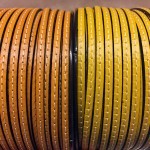 Leather Strap Stitched Ref. TCP 5 rep.mostaza y amarillo