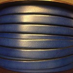 8x2 mm leather strap. Ref. TCP 8 Navy Blue