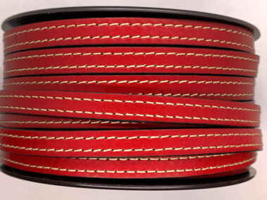 Stitched leather strap