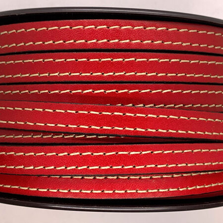 Stitched leather strap