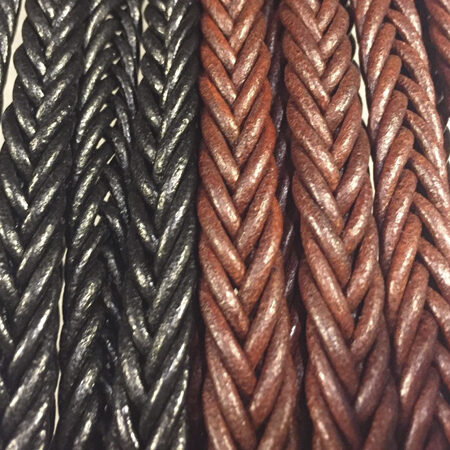 SPIKE LEATHER BRAID FOR BRACELETS