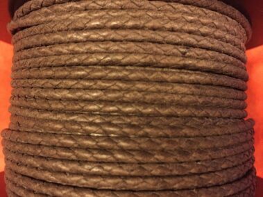 Bolo Leather 3 mm. with Arizona Nut.