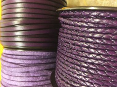 Bolo Leather 3 mm. TCP Violet