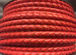 Red Round Braided Lace
