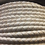 Leather Bolo Leather 5 mm. Ref. TRR 5 White