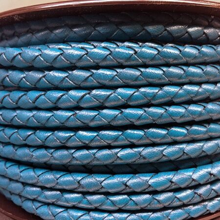 Leather Bolo Leather 5 mm. Ref. TRR 5 turquoise