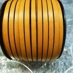 Flat Leather Lace Mustard