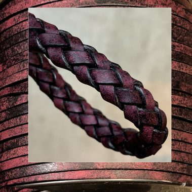 Handmade Braided Flat Leather Lace.