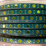 flat leather lace dots square