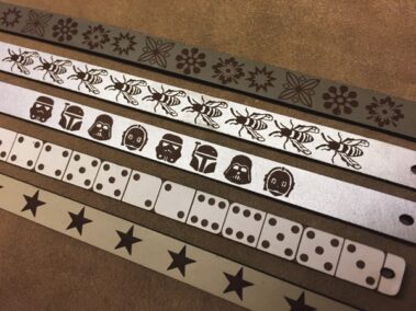 Recorded strips of 1 cm. Wide. Desired length upon request