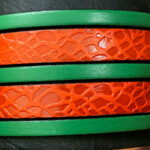 Flat Leather Lace with pattern giraffe