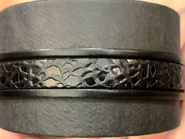 Flat Leather Lace with pattern giraffe