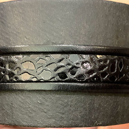 Flat Leather Lace with pattern giraffe