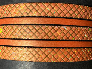 Flat leather lace Squares
