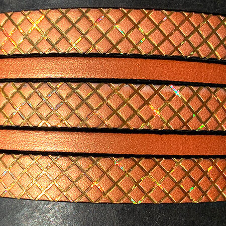 Flat leather lace Squares