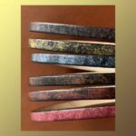 Flat Leather Lace Burned Colors