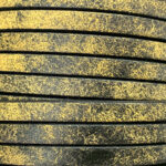 FLAT LEATHER LACE YELLOW